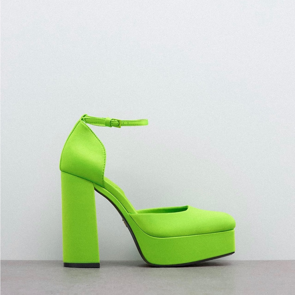 Zara heeled platform shoes